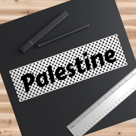 Kaffiyeh Print Palestine Bumper Sticker